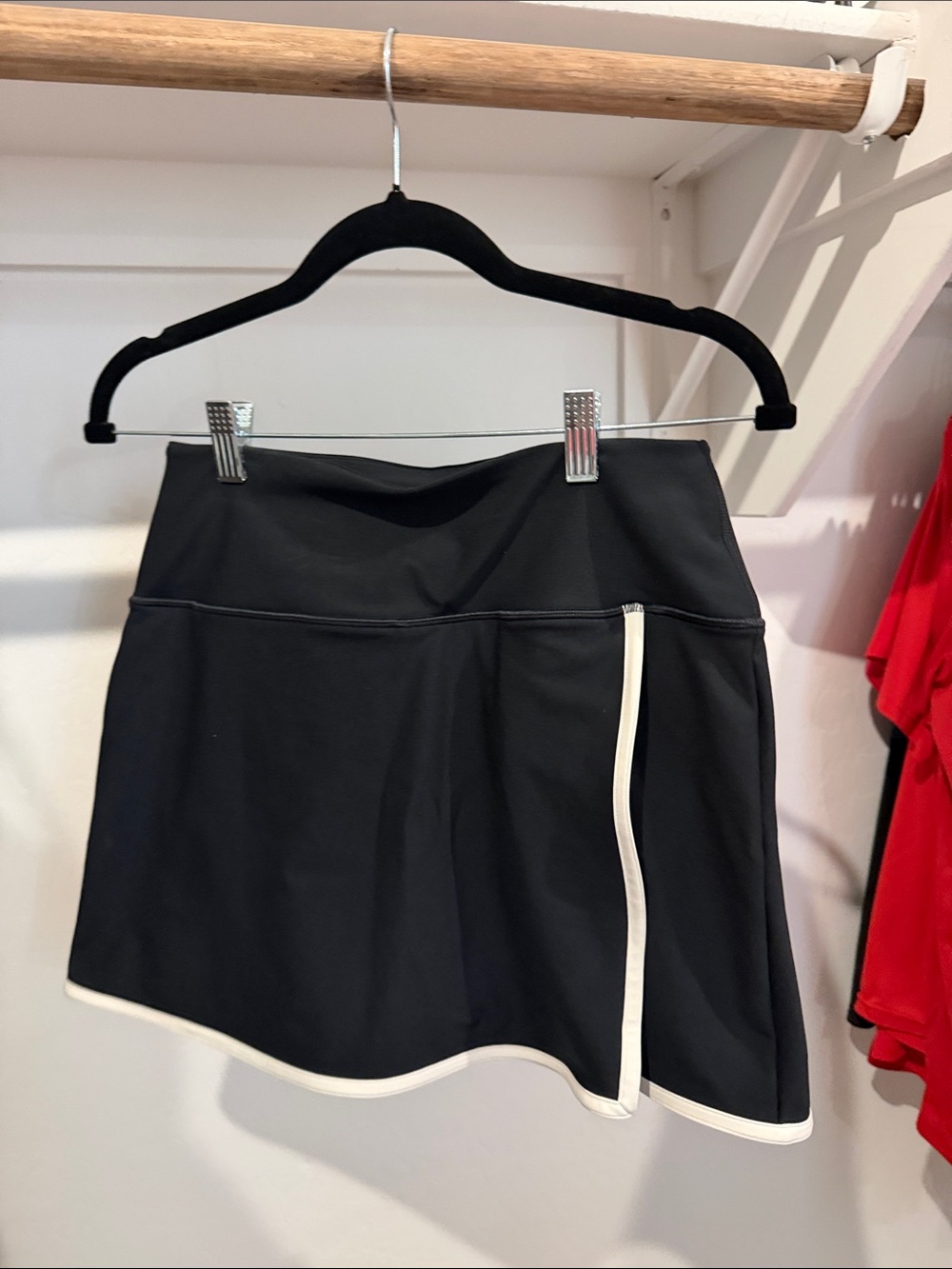 Black Athletic Skort with White Trim YPB